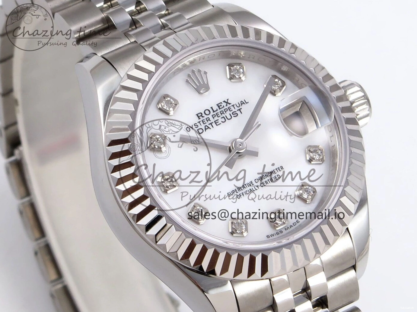 904L SS Steel A2671 279174 Edition Diamonds GMF Bracelet Best DateJust White on 1:1 Dial 28MM Jubilee 0118